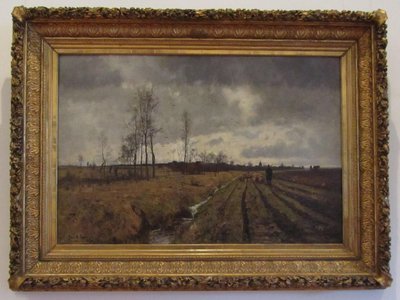 Weg naar Niedergrunstedt, Paul Baum, 1886, tentoongesteld in het Slotmuseum in Weimar door Michael Sander Sander